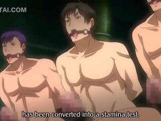 Hentai deity watching a hardcore orgy with adult film slaves