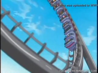 Animeeritud hentai küpsis saab sõrmede poolt tema noor naissoost