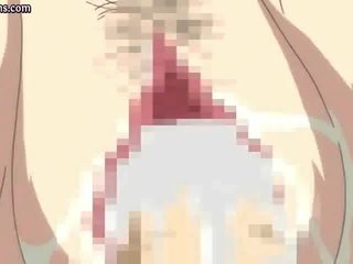 Didelis boobed anime gauna analinis žaislas