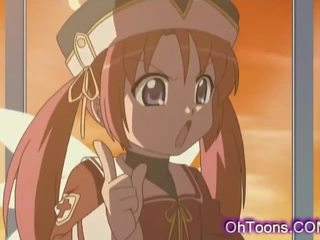 Young delightful young female tied and fucked by by