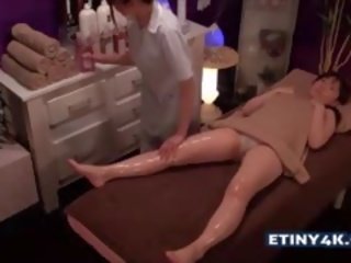 Two smashing Asian Girls At Massage Studio