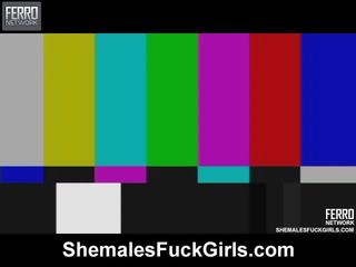 Groovy Shemales Shag Girls show Starring Isabela, Bela, Marjorie