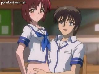 Tied up anime stunner tasting dick