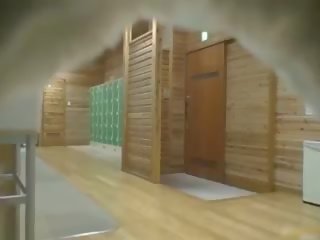 Asiática persona maravillosa es exceptional y bañándose en la caliente